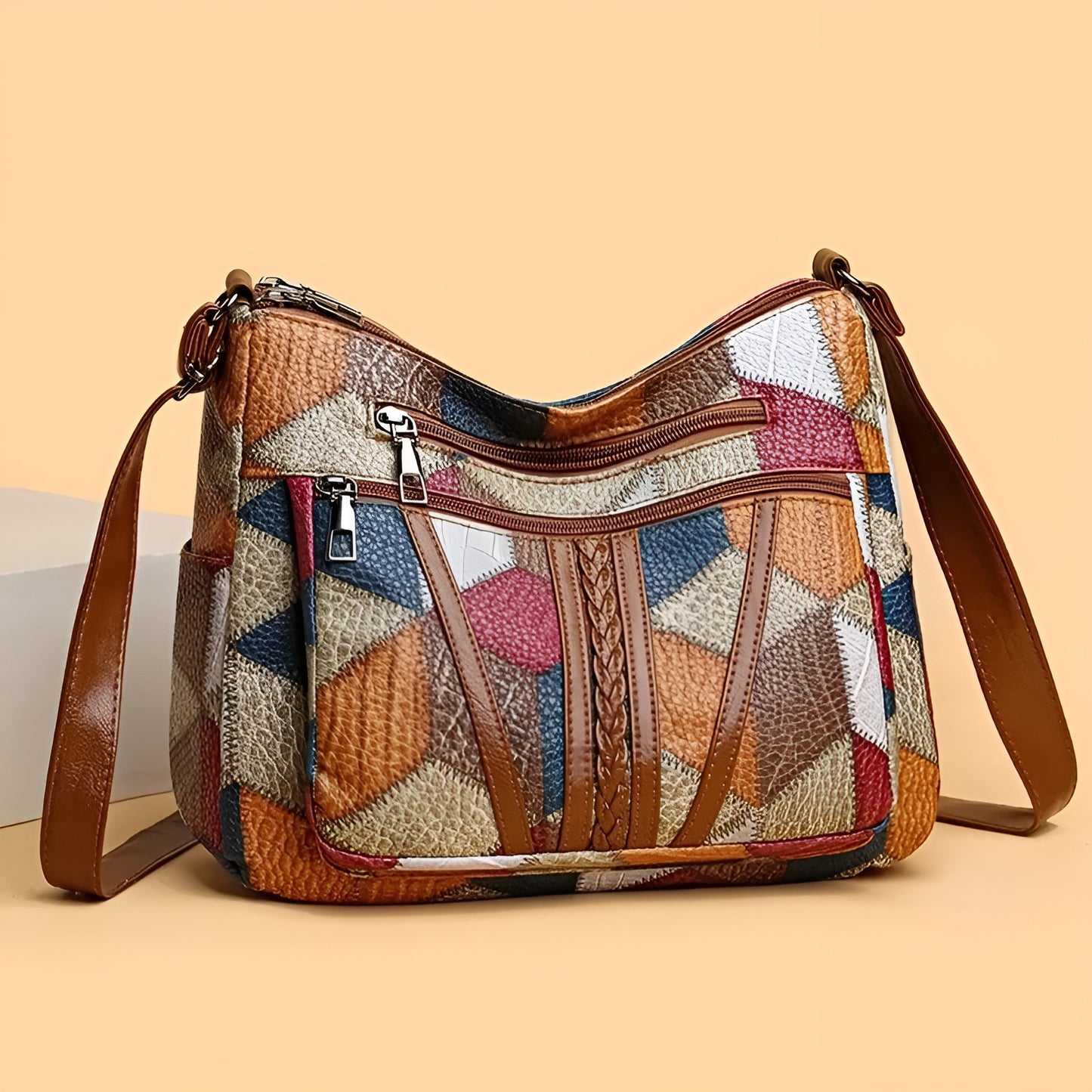 IRIS™ | Elegant Läder-Crossbodyväska för Stilfulla Dagar