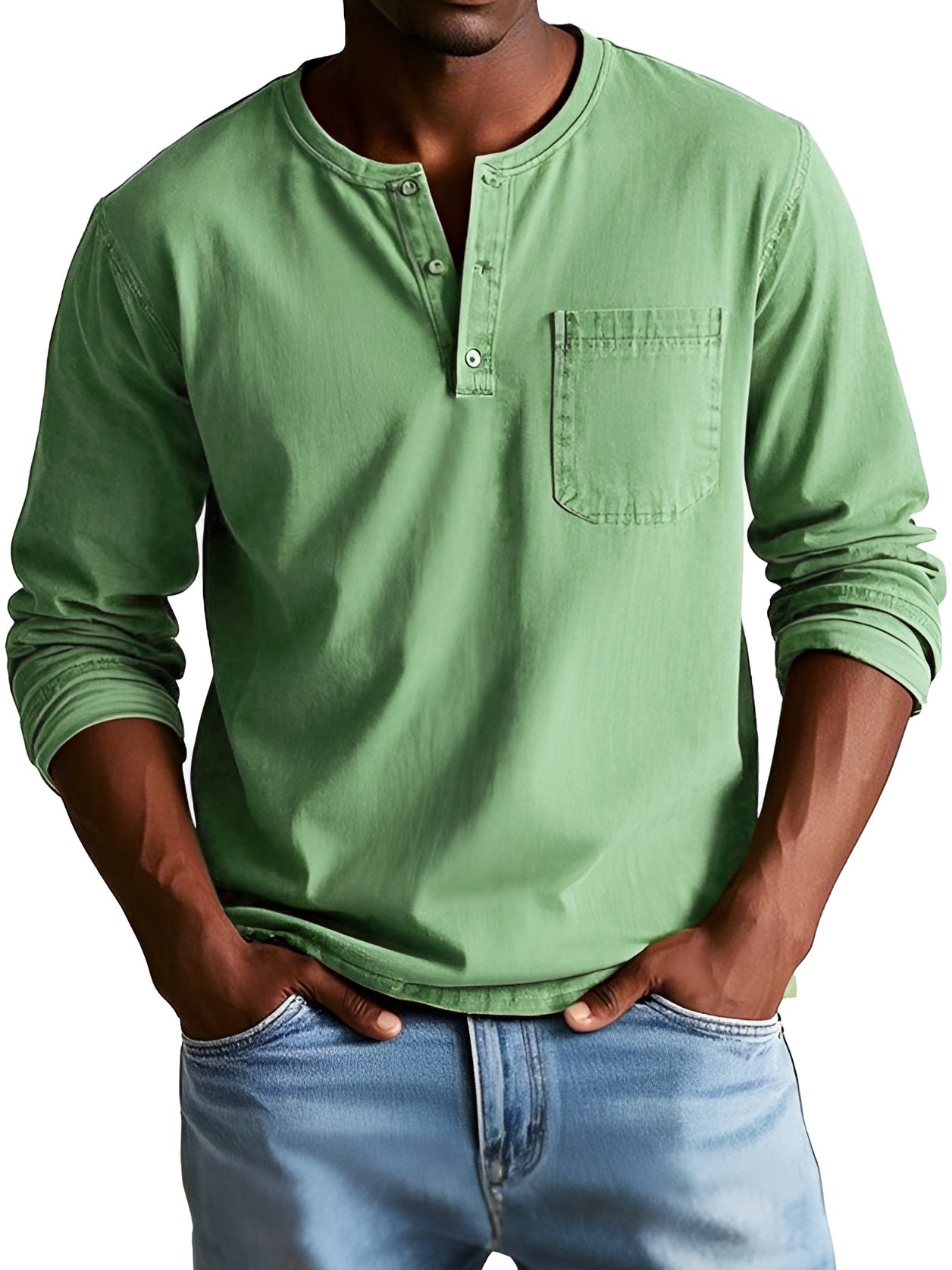 Lex™ | Tidlös Henley-tröja för män med självsäker stil