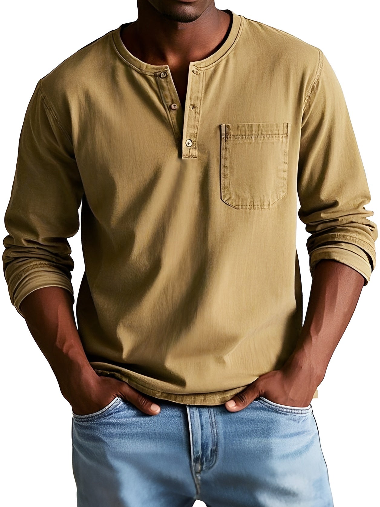 Lex™ | Tidlös Henley-tröja för män med självsäker stil
