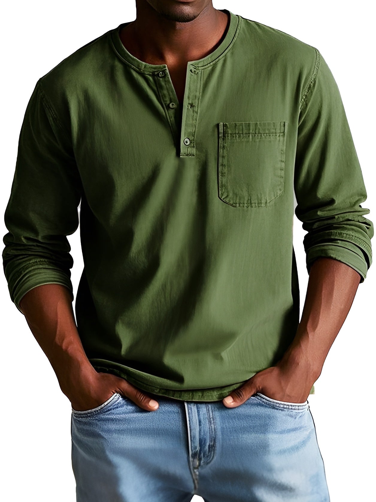 Lex™ | Tidlös Henley-tröja för män med självsäker stil