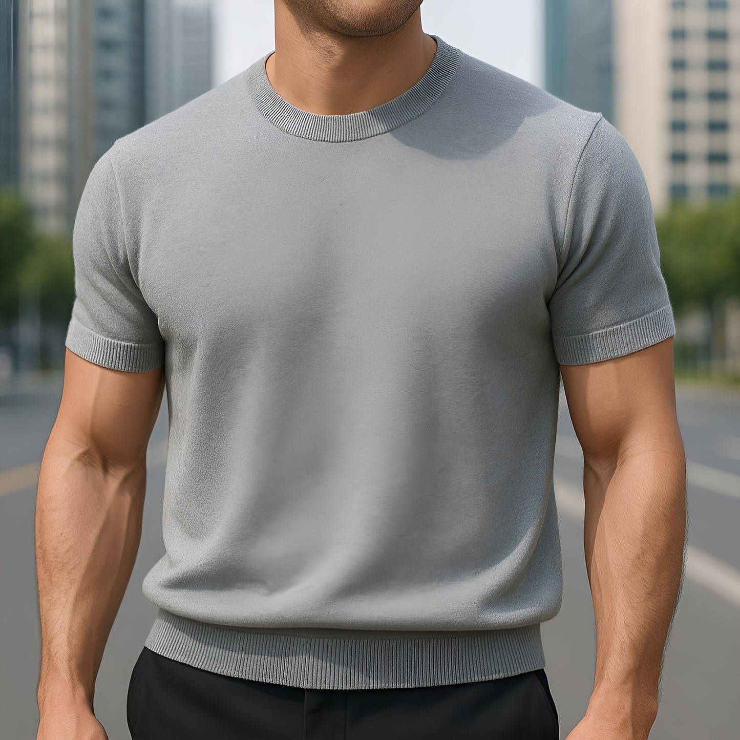 MARCUS™ | Stilren T-shirt för Män i Sommarstil