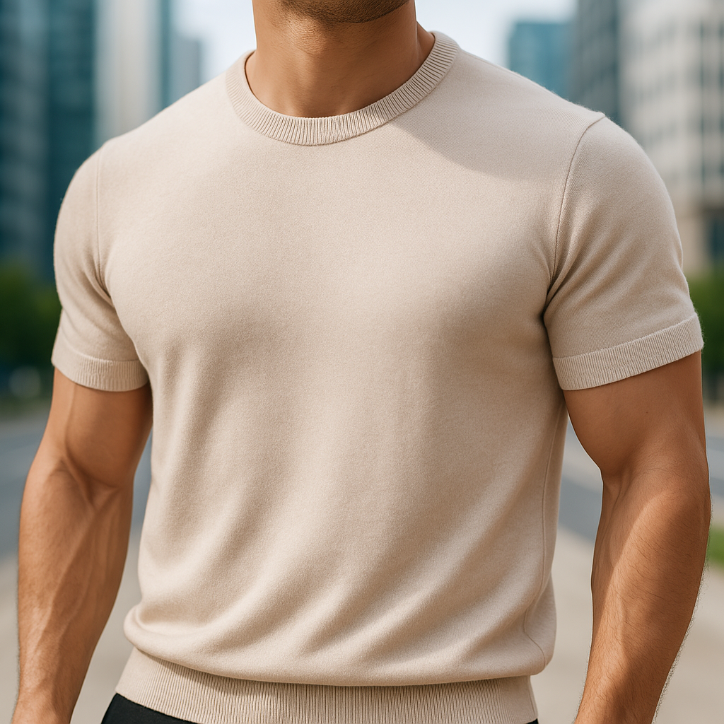 MARCUS™ | Stilren T-shirt för Män i Sommarstil