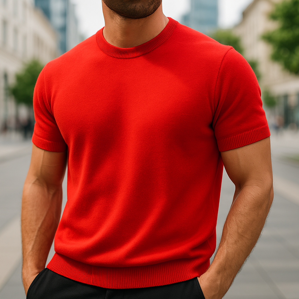 MARCUS™ | Stilren T-shirt för Män i Sommarstil