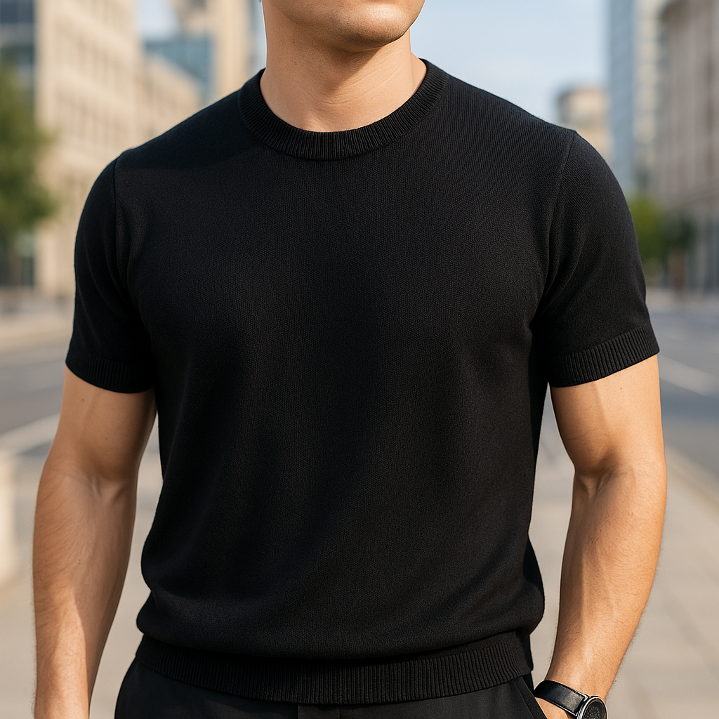 MARCUS™ | Stilren T-shirt för Män i Sommarstil
