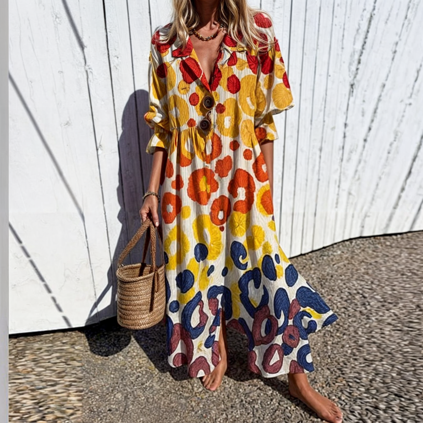 LINEA™ | Somrig Boho-klänning för Vår & Sommar