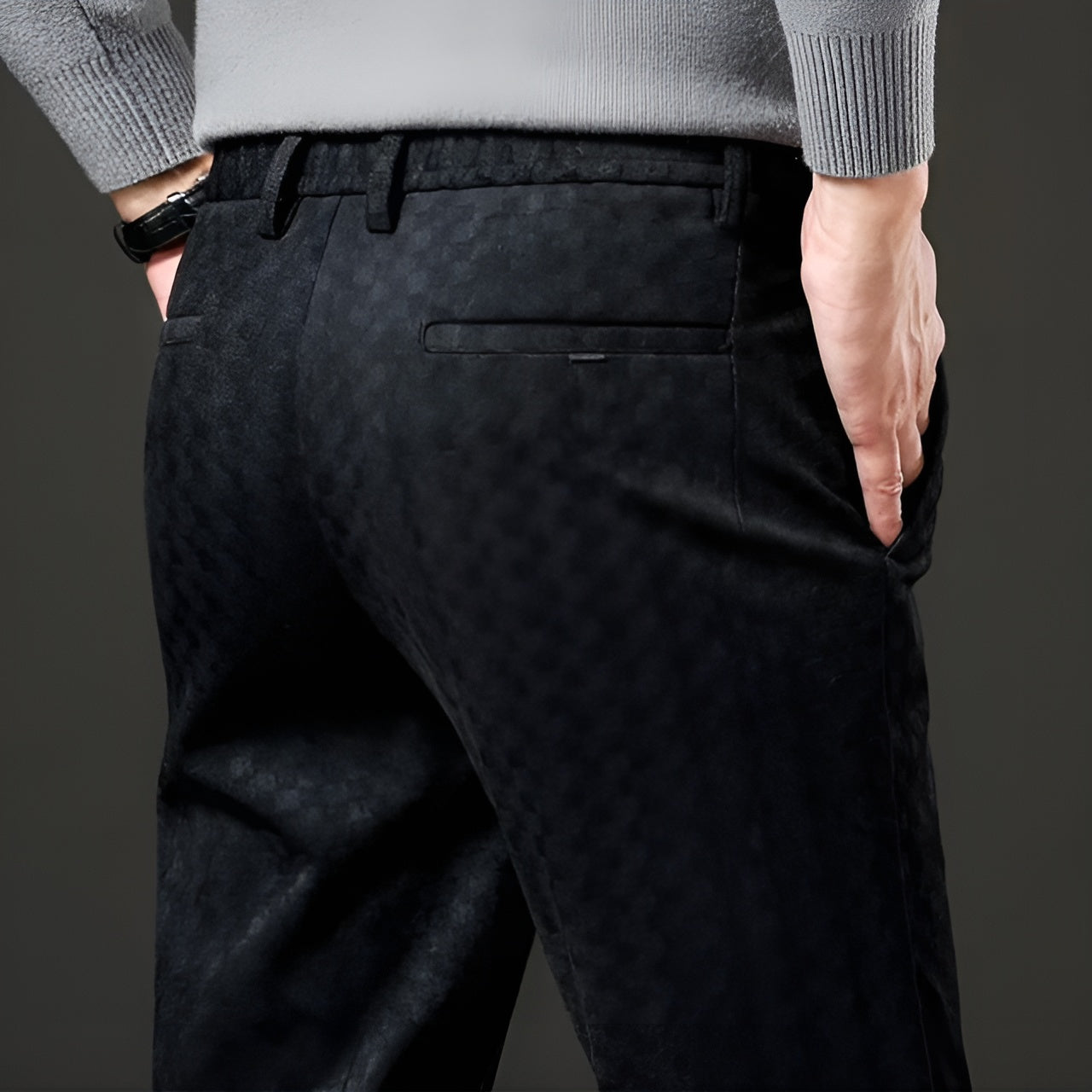 WILLIAM™ | Eleganta Manchesterbyxor med Tonalt Rutmönster