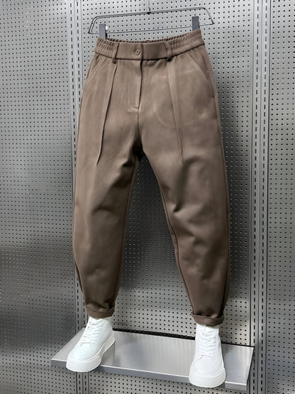JAMES™ | Elegant melerad herrbyxa